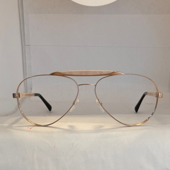 Gold and wood sunglasses eyeglasses - Picture 1 of 5